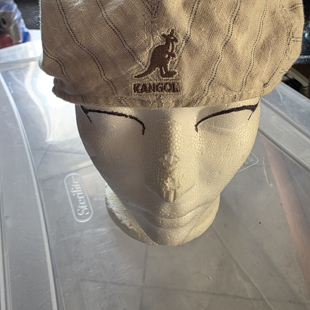 Kangol Beige Striped Men's Hat